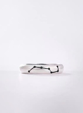 复古做旧北斗七星戒指男