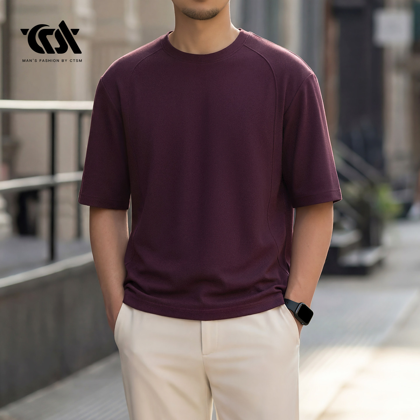 夏季男士圆领短袖T恤网眼珠地休闲纯棉体恤宽松上衣服2026打底衫