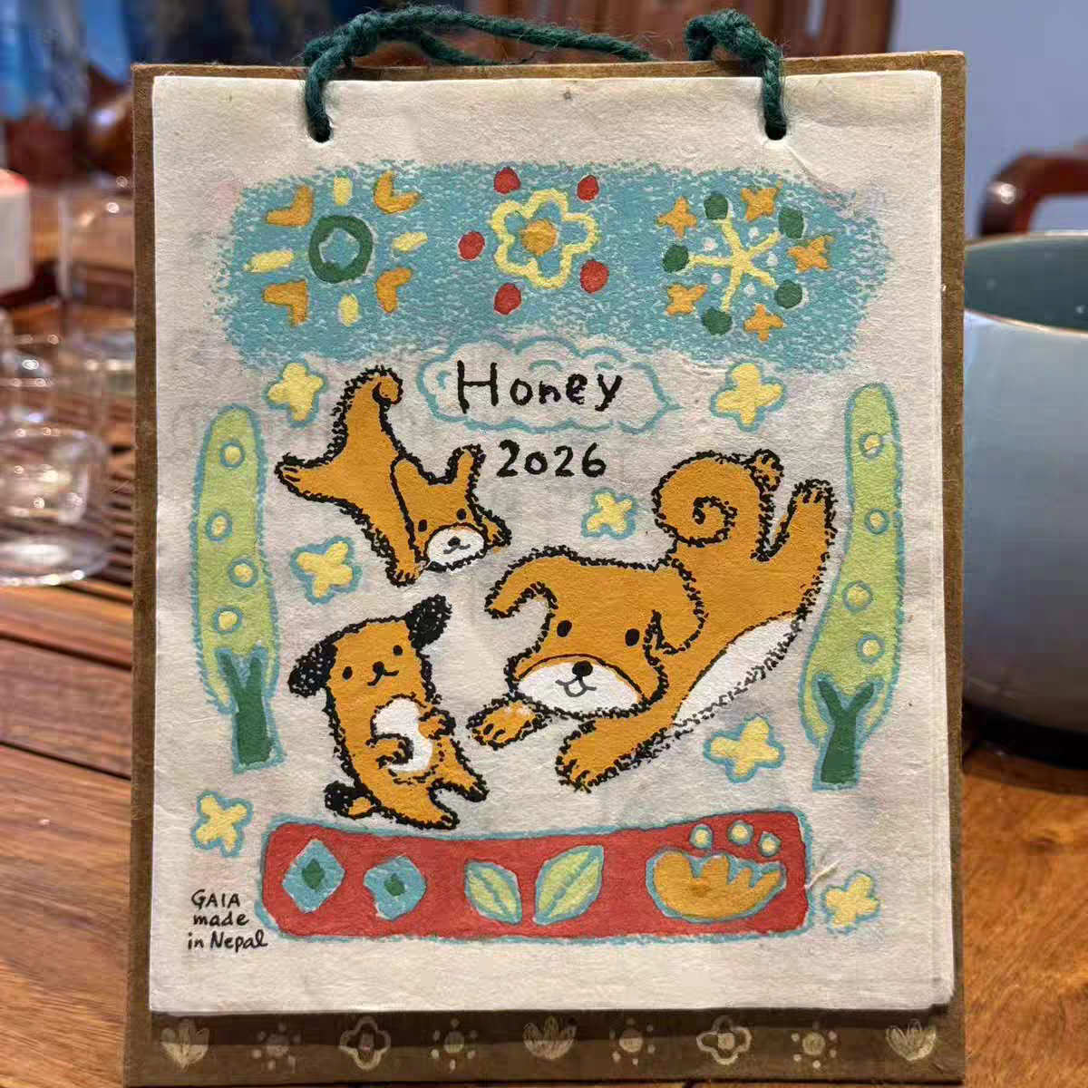 2026年可爱涂鸦小狗尼泊尔挂历