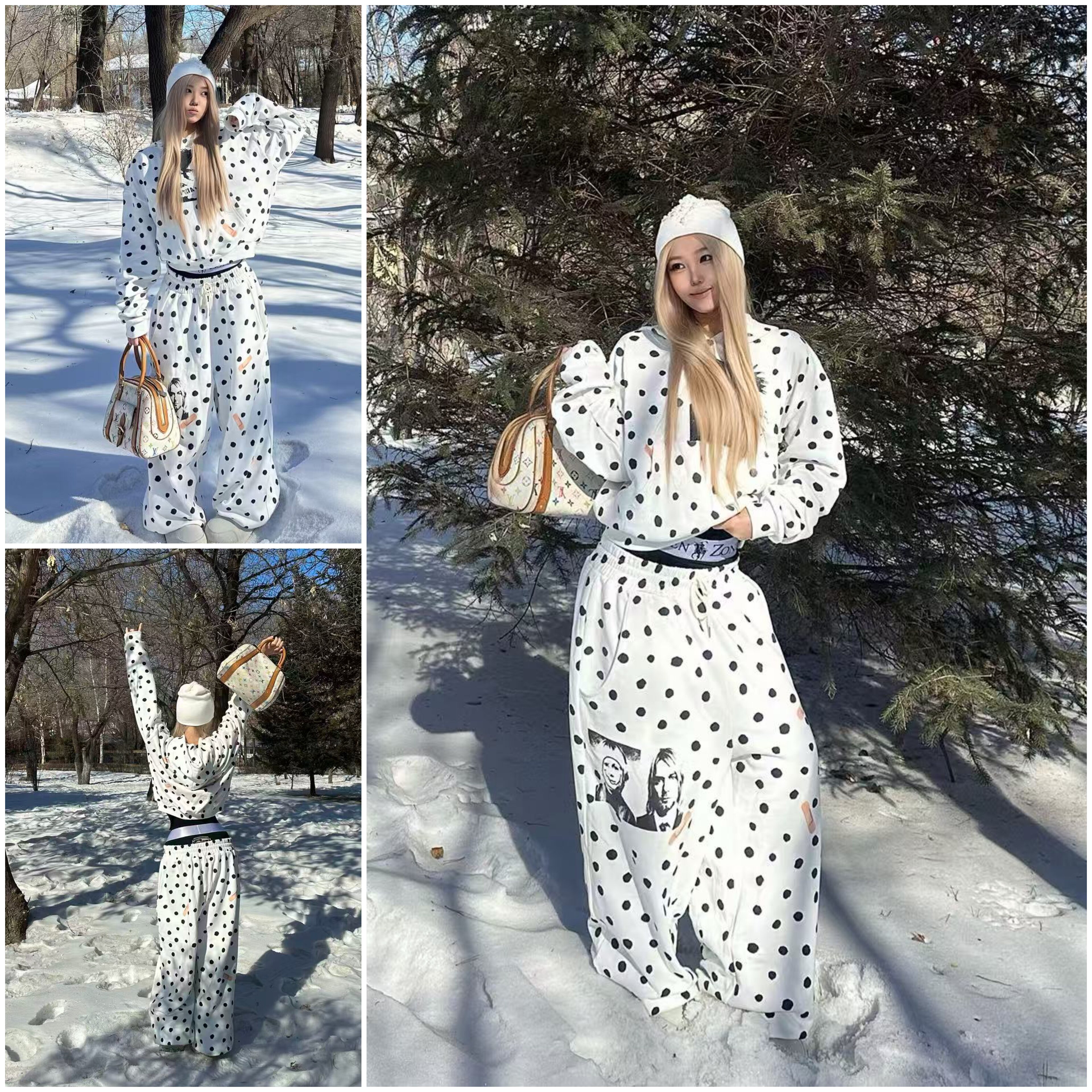 CAXx&红烧脚指甲 blood男孩波点卫衣套装Polka dot hoodie set