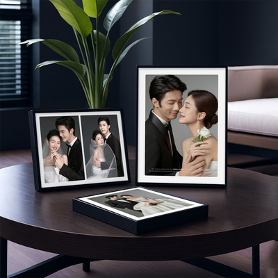 婚纱照摆台高级感结婚照相框个人写真画框定制相片摆件打印洗照片