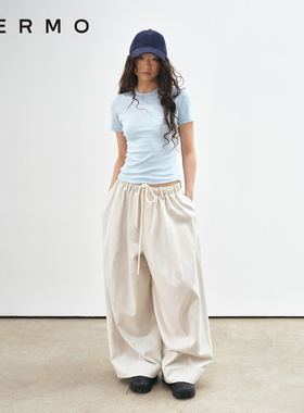 VERMO 经典更新 柔软舒适又有型 天丝棉杨桃廓形立体裁剪休闲裤