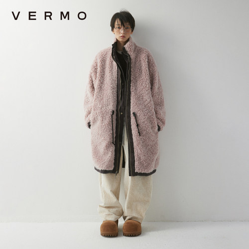VERMO复古宽松两穿派克服外套