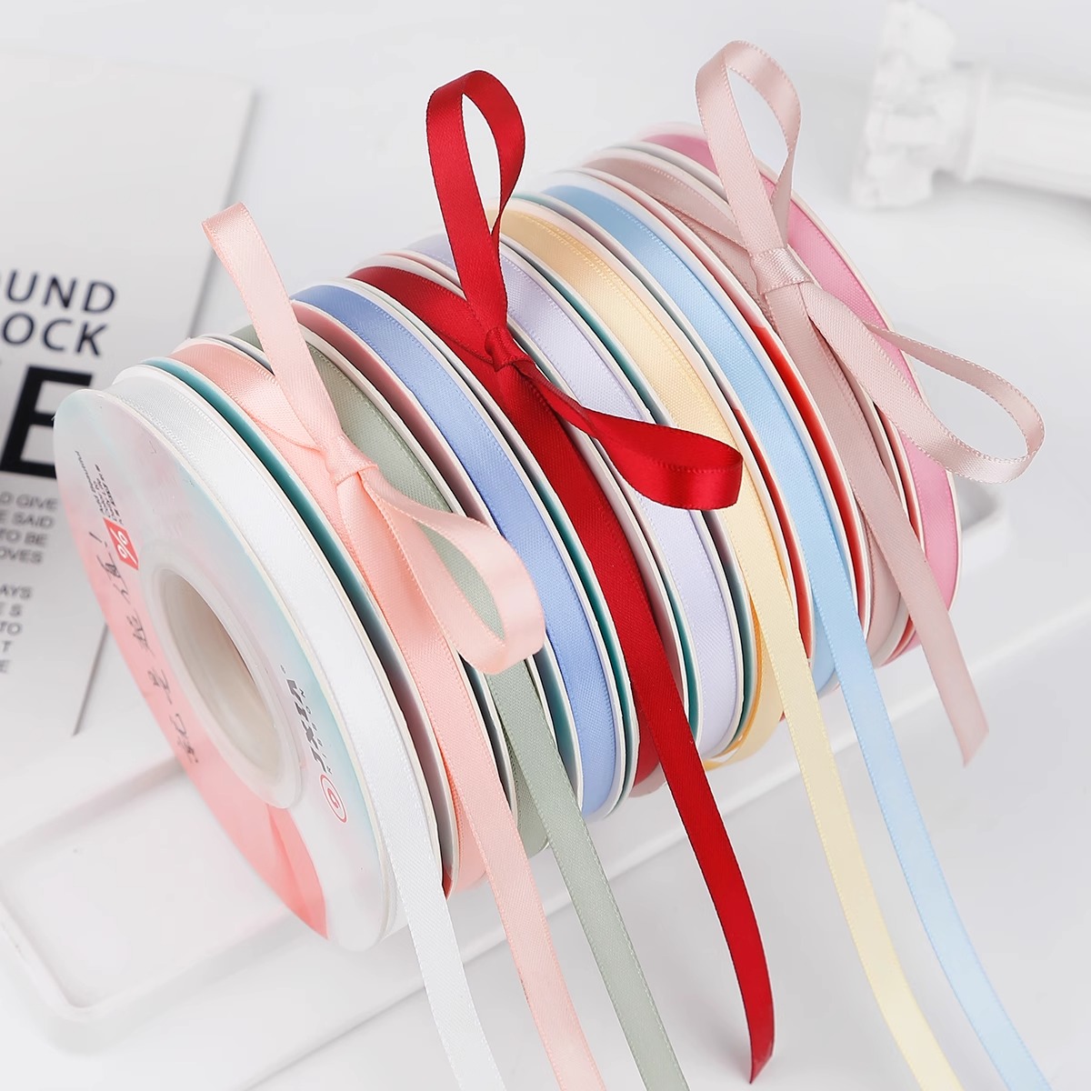 0.6cm细丝带发饰礼物装饰彩带