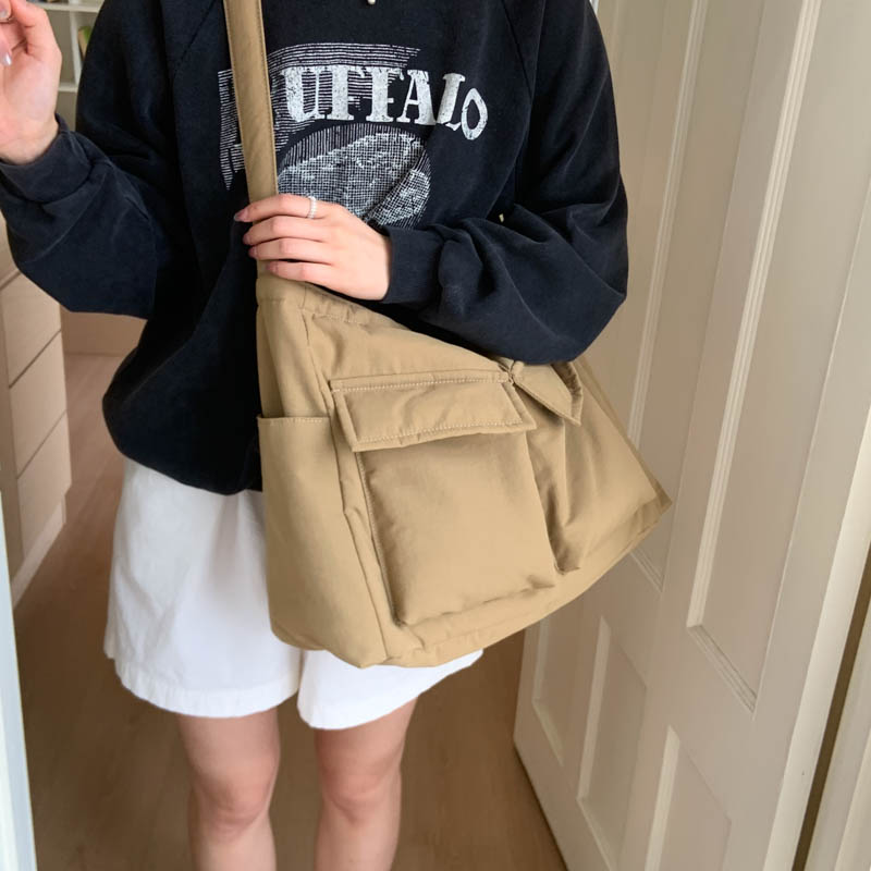 日系小众工装风托特包包女