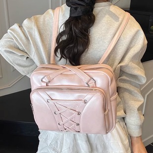 今年超火高级感一包三用双肩包包女电脑包时尚斜挎短途旅行背包