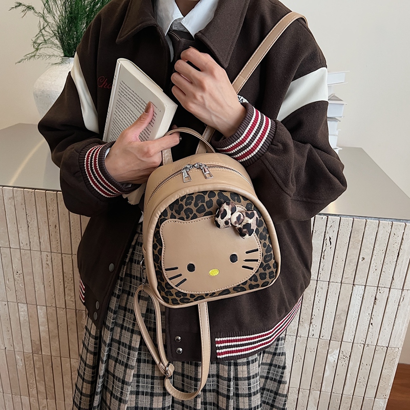 可爱Kitty猫双肩包包女2025新款时尚卡通小书包逛街百搭迷你背包