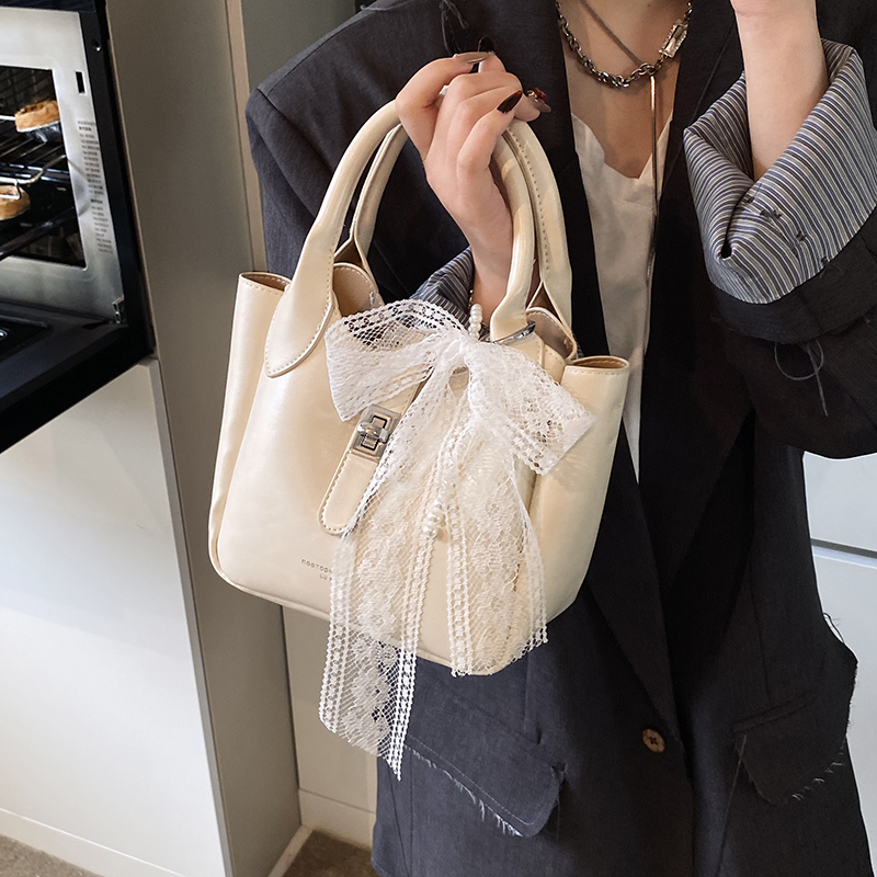 欧美流行小众手提水桶包包女