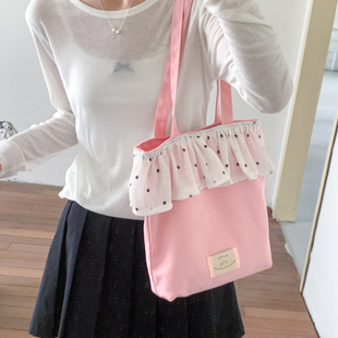 腋下包包女夏季 潮芭蕾风粉色托特包学生上课大容量单肩包 2025新款