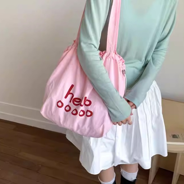 韩版单肩包休闲大容量购物袋