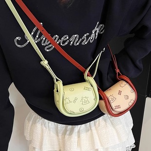 超火网红迷你小包高级感口红包包女2025新款马鞍包洋气斜挎耳机包