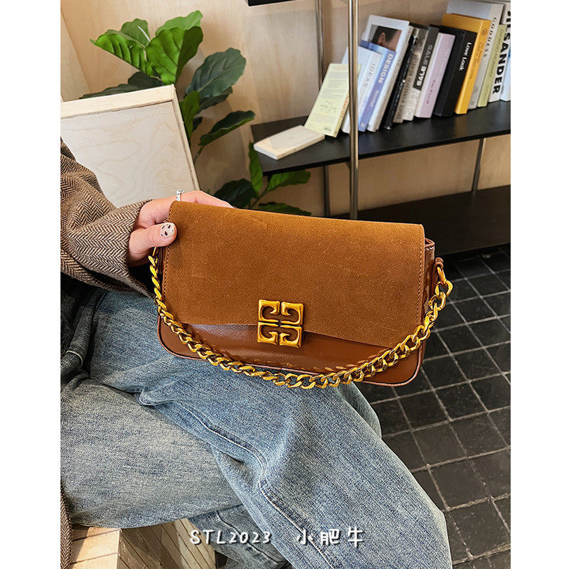 高级时尚麂皮链条腋下包包女法式中古百搭斜挎包2026轻奢小众女包,箱包皮具/热销女包/男包,通用款女包,淘宝优惠券,粉丝福利购,淘宝优惠卷