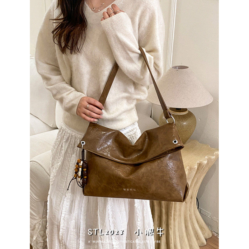 美拉德复古大容量托特包包女2026年单肩斜挎包高级感通勤包hobo包,箱包皮具/热销女包/男包,通用款女包,淘宝优惠券,粉丝福利购,淘宝优惠卷