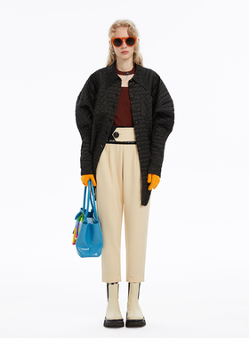 N·MORE设计师品牌 秋冬 魔力束腰加绒加厚秋冬温暖九分裤