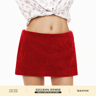 保暖mini裙裤 PUKI 冬季 复古斜纹灯芯绒短裙 「秋冬力荐」