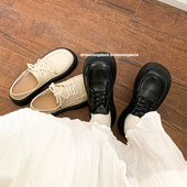 日系大头复古绑带厚底增高jk单鞋 小熊出走英伦风小皮鞋 女2025新款