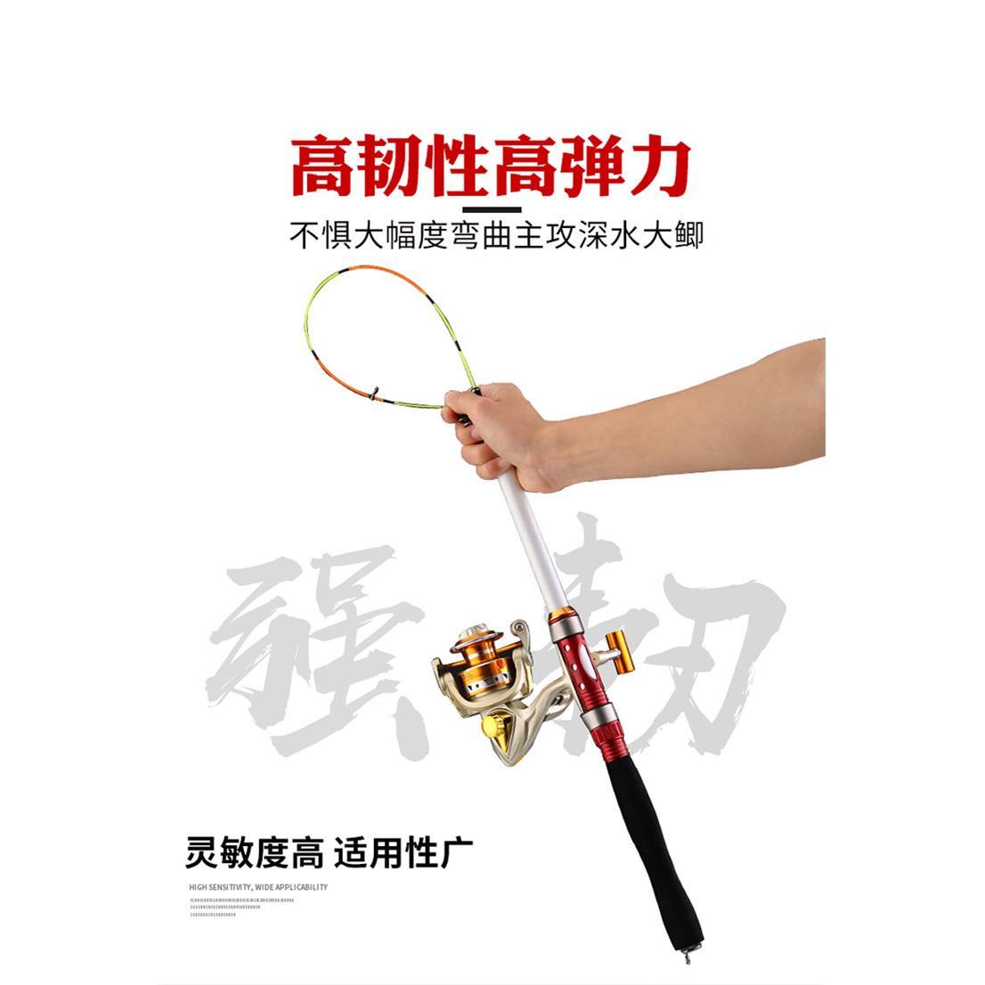 软尾小矶竿短节矶钓竿收缩筏竿套装海竿岸阀抛竿筏钓竿海杆矶竿