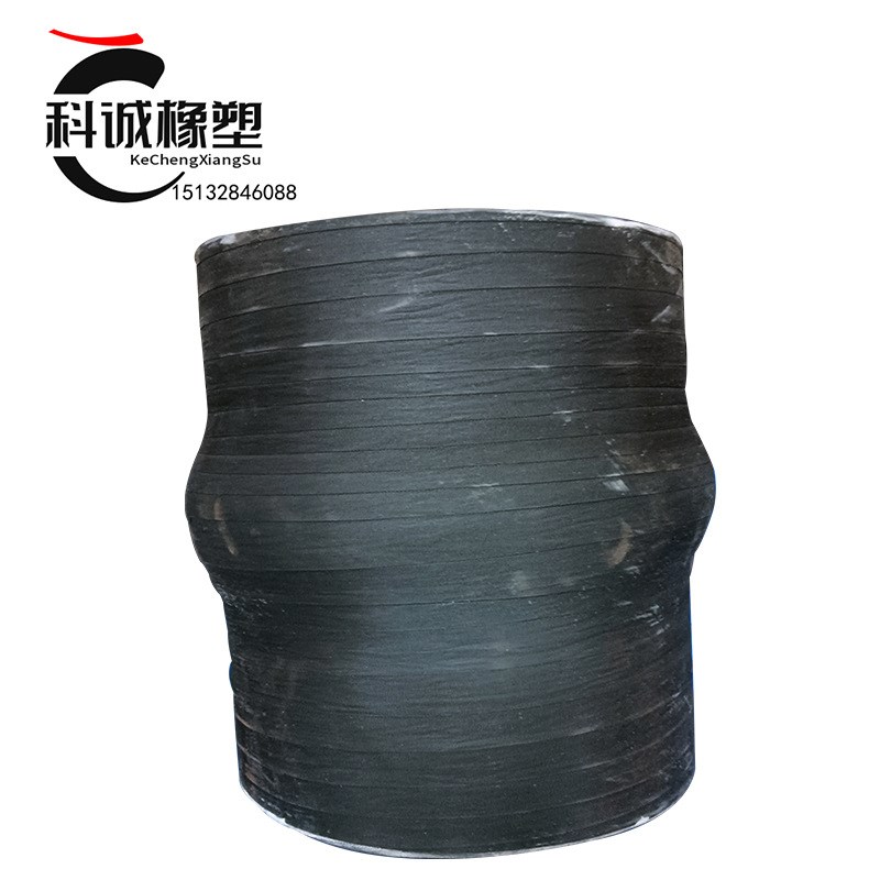 加工手工缠绕式卡箍橡胶软接头波纹橡胶软连接插管式橡胶软接夹布