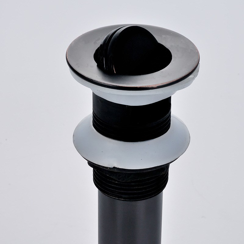 黑色面盆洗脸盆全通下水器台盆洗手池防臭塞子漏水塞下水管排水
