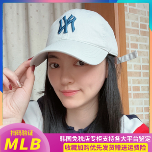 热门MLB棒球帽防晒春夏CP77软顶帽子女CHE韩代炭灰NY韩国正品 CP66