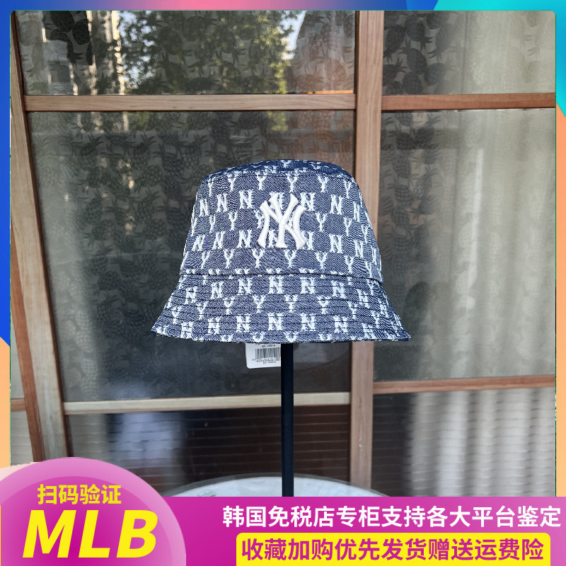 渔夫帽MLB棒球帽防晒春夏老花女CHE韩代牛仔NY韩国正品CPHA111图片