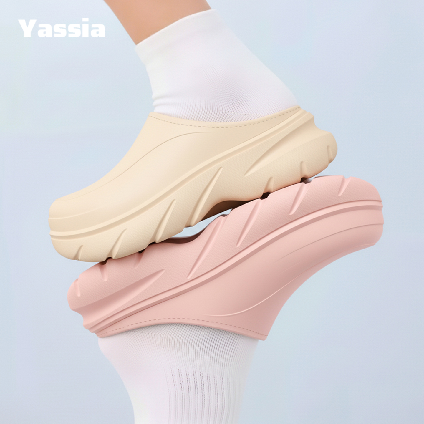 亚束男女棉拖鞋冬季保暖防水加厚