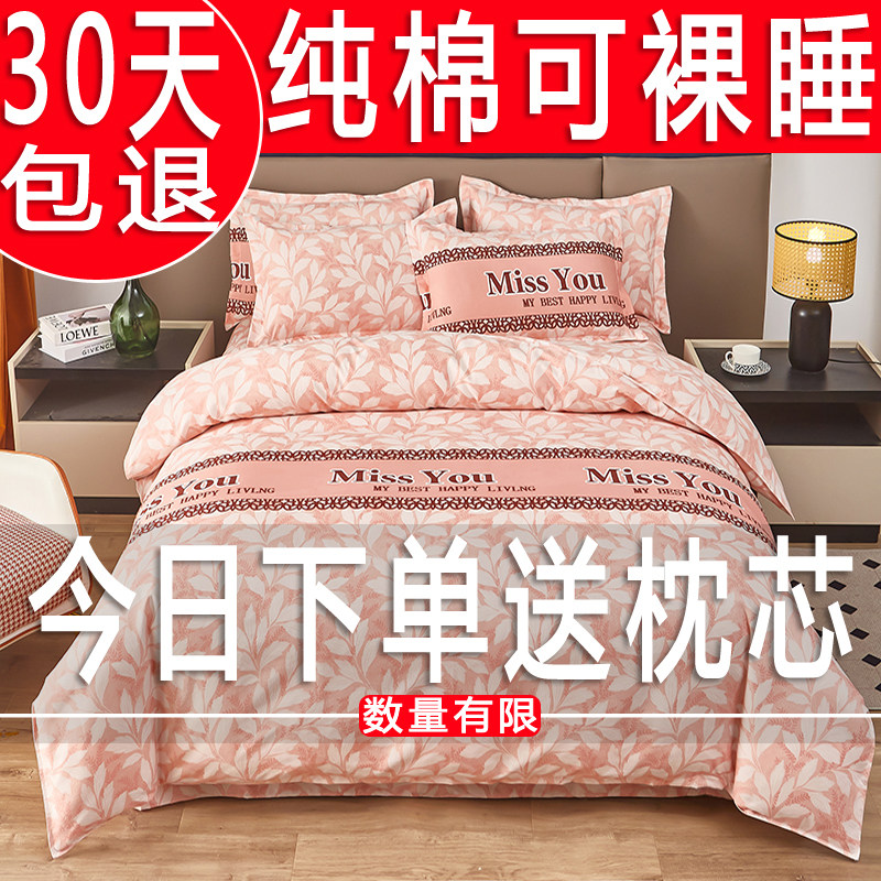 A类母婴级纯棉100全棉四件套