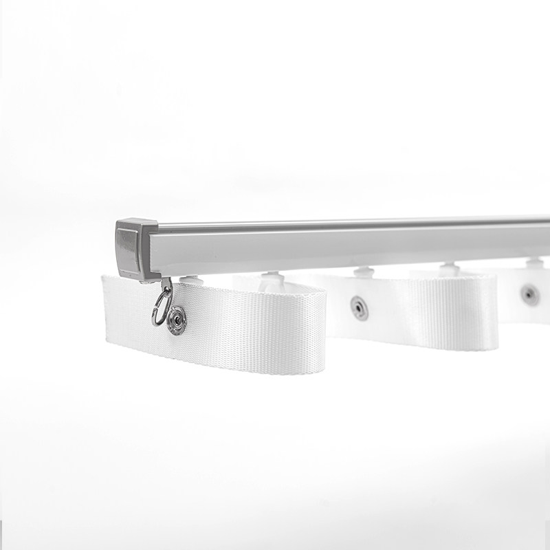 晨语蛇形轨道铝合金静音轨道无窗帘盒窗帘槽推荐家居阳台轨道