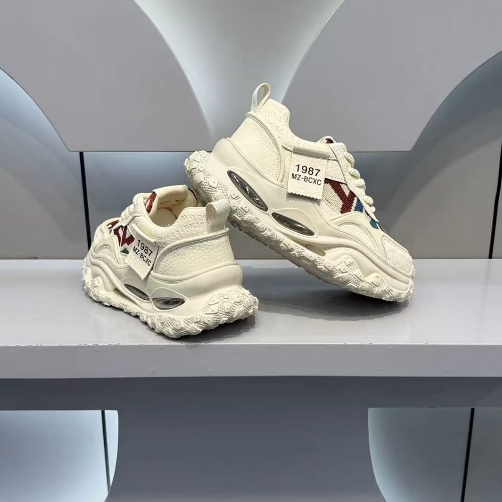 男鞋2026春季新款休闲厚底增高轻便气垫时尚运动户外刺绣潮老爹鞋,流行男鞋,老爹鞋,淘宝优惠券,粉丝福利购,淘宝优惠卷