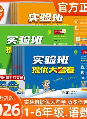 2026春实验班提优大考卷一二三四五六年级上册下语文数学苏教英语人教外研苏教北师译林版同步单元测试卷期中期末卷AB卷同步教材