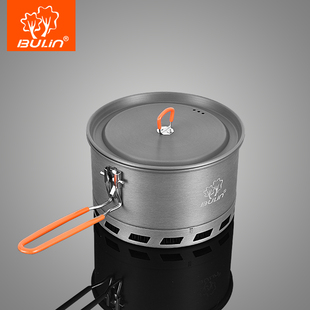 步林户外单锅便携聚热锅S2500野营锅野外野炊锅具露营大号集热锅