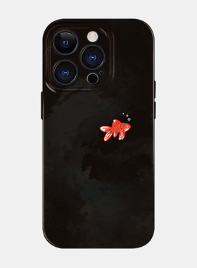 锦鲤冒泡iPhone16promax苹果14promax小米15手机壳华为pura70简约荣耀200创意nova13菲林壳mate60可爱opporen