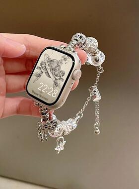 轻奢款番多拉手链金属苹果手表表带适用于AppleWatch10iwatch11S9