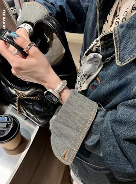 Iamyee Senna手镯设计表带适用于Applewatch 3456789 Ses7S8S9S10