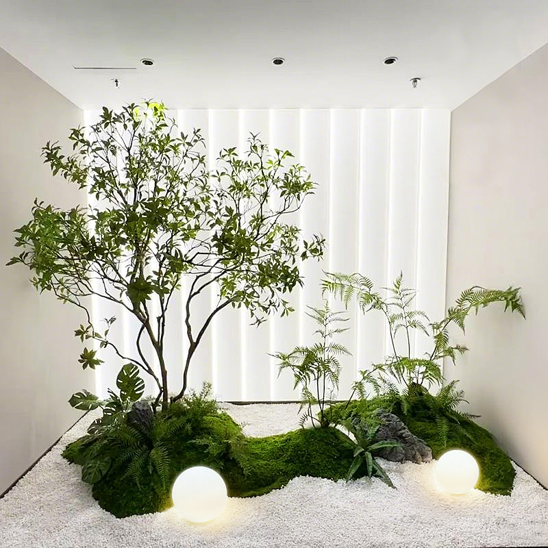 花尔仿真马醉木绿植景观组合装饰