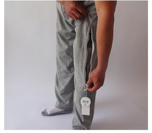 春夏棉肾膀胱造口造瘘裤 老人用集接尿袋收纳失禁引流尿管病人外穿