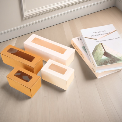 日式长款马卡龙糖果饼干包装盒