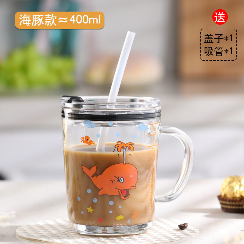 量杯厨房用玻璃密封女生杯子专用奶粉刻度杯迷你学生情侣暖手过滤,餐饮具,奶杯/牛奶杯,淘宝优惠券,粉丝福利购,淘宝优惠卷