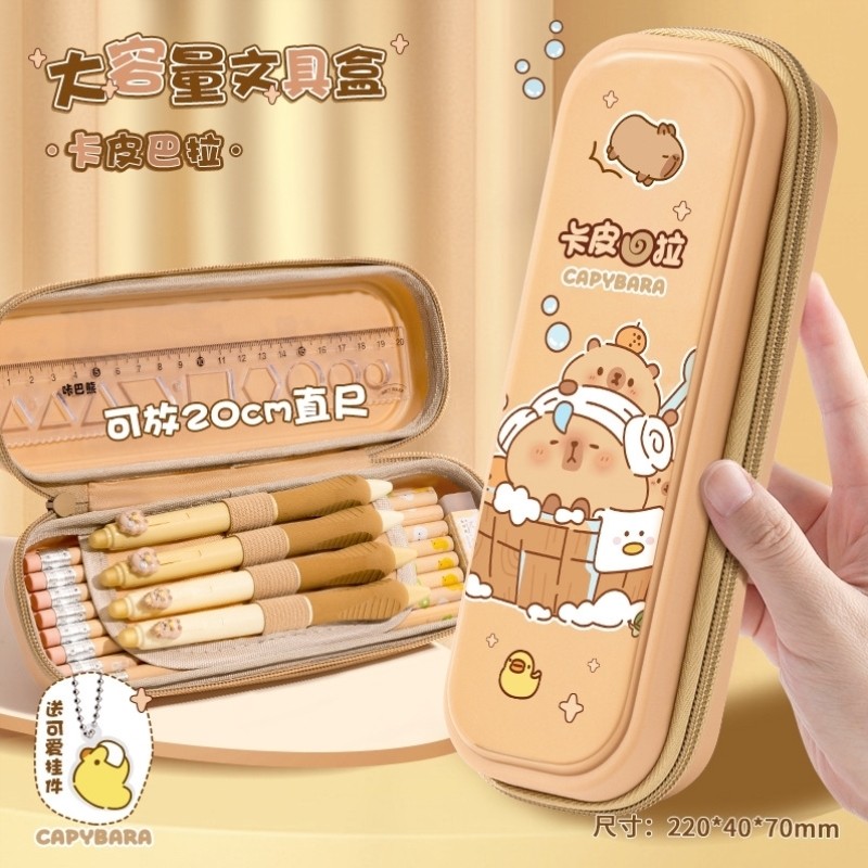 笔袋女小学生便携式通用新款超大简约风手提夹层韩版盒子多功能小,文具电教/文化用品/商务用品,笔袋,淘宝优惠券,粉丝福利购,淘宝优惠卷