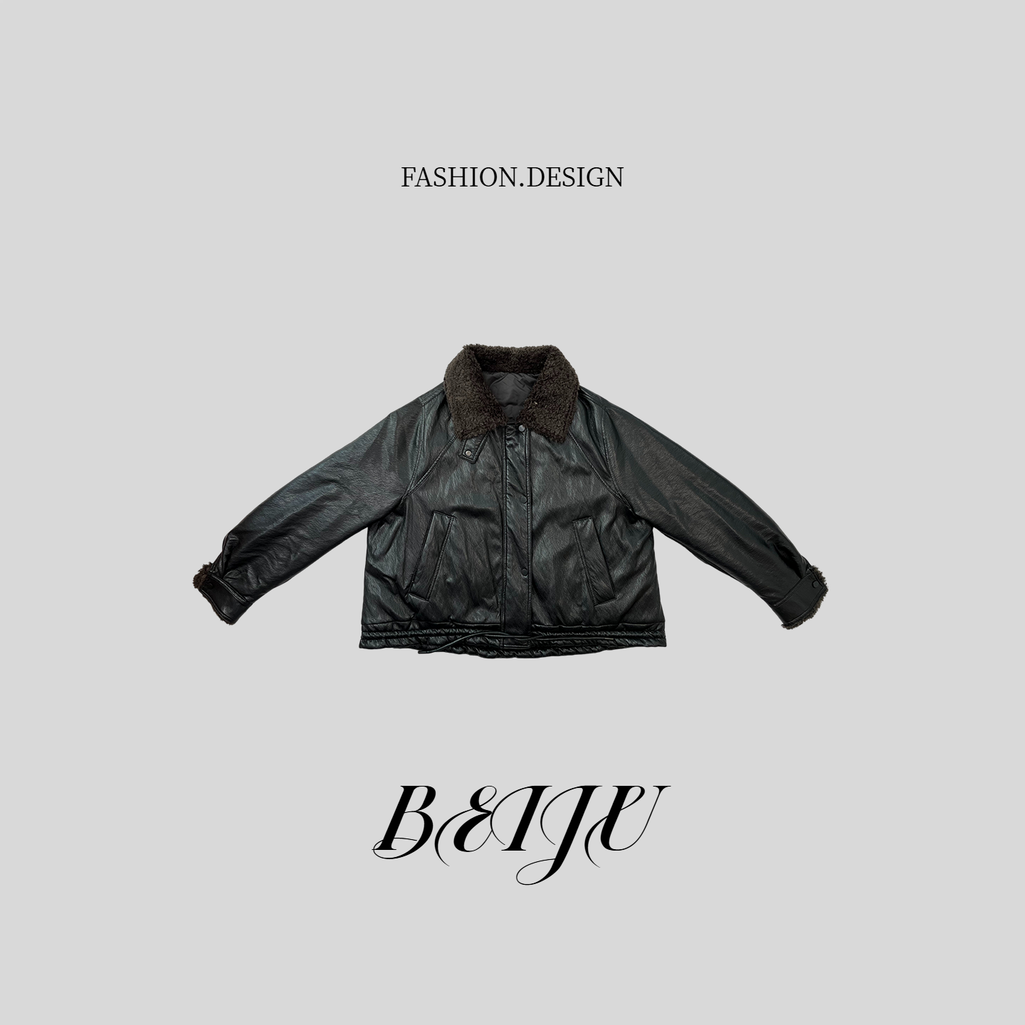 BEIJU【旧巷皮风】美式复古风90白鸭绒毛领皮衣宽松夹克外套62488,女装/女士精品,羽绒服,淘宝优惠券,粉丝福利购,淘宝优惠卷