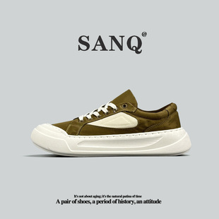 外贸美国单男鞋布面透气板鞋美式复古风潮鞋小众青年德训鞋潮百搭