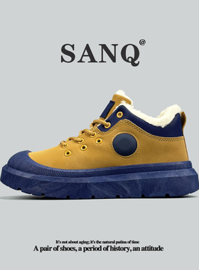 外贸俄罗斯单雪地靴加绒中帮靴冬季保暖抗寒马丁靴户外时尚休闲鞋