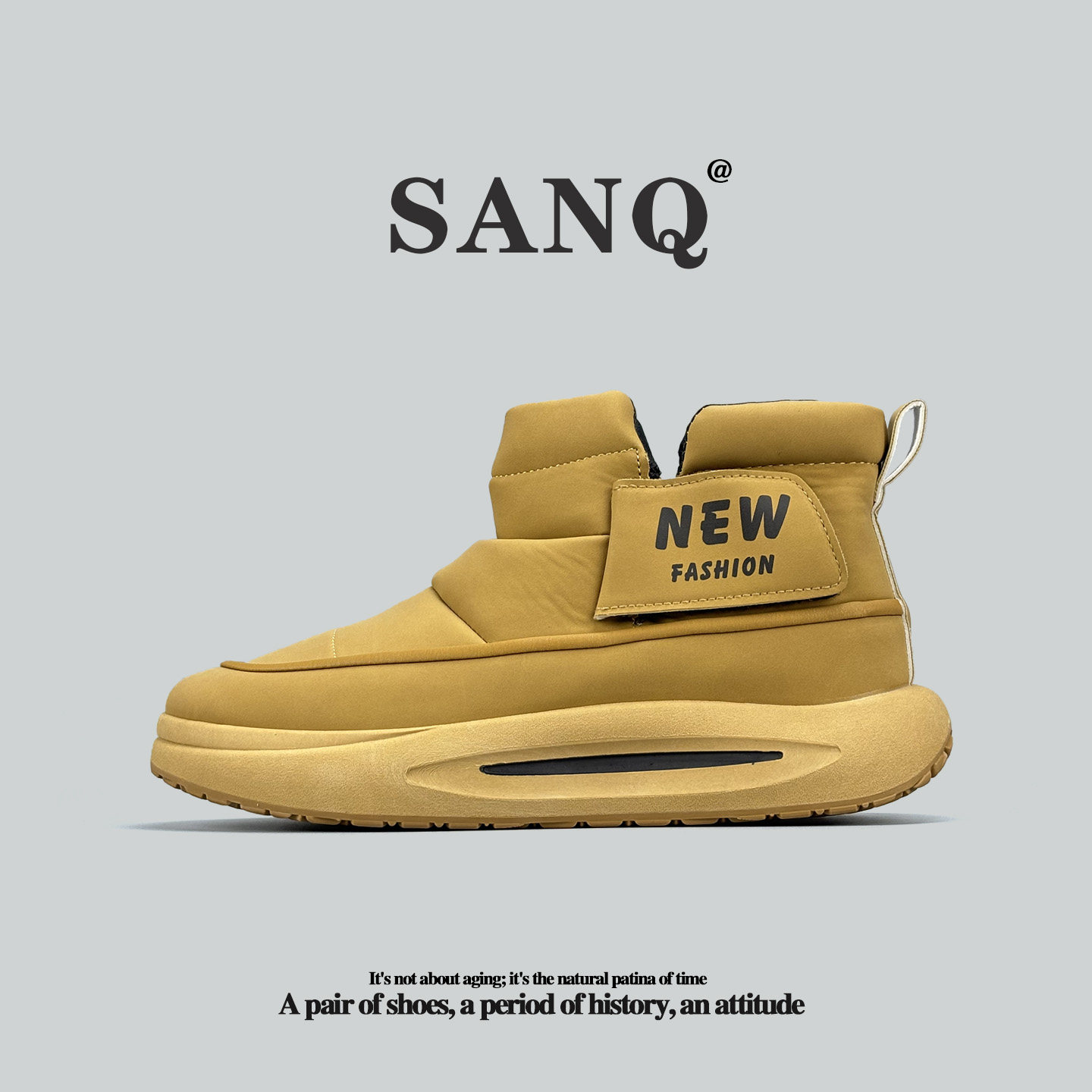 外贸瑞士单雪地靴加绒防水高帮靴冬季保暖抗寒户外男靴复古马丁靴