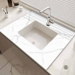 正方形浴室台面沥水垫满铺水龙头洗漱台洗手台硅藻泥吸水垫可裁剪