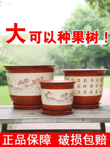 2021新款陶瓷树脂花盆塑料客厅