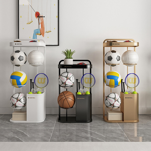 家用篮球收纳架儿童篮球收纳架篮球收纳架排球羽毛球拍健身器材收