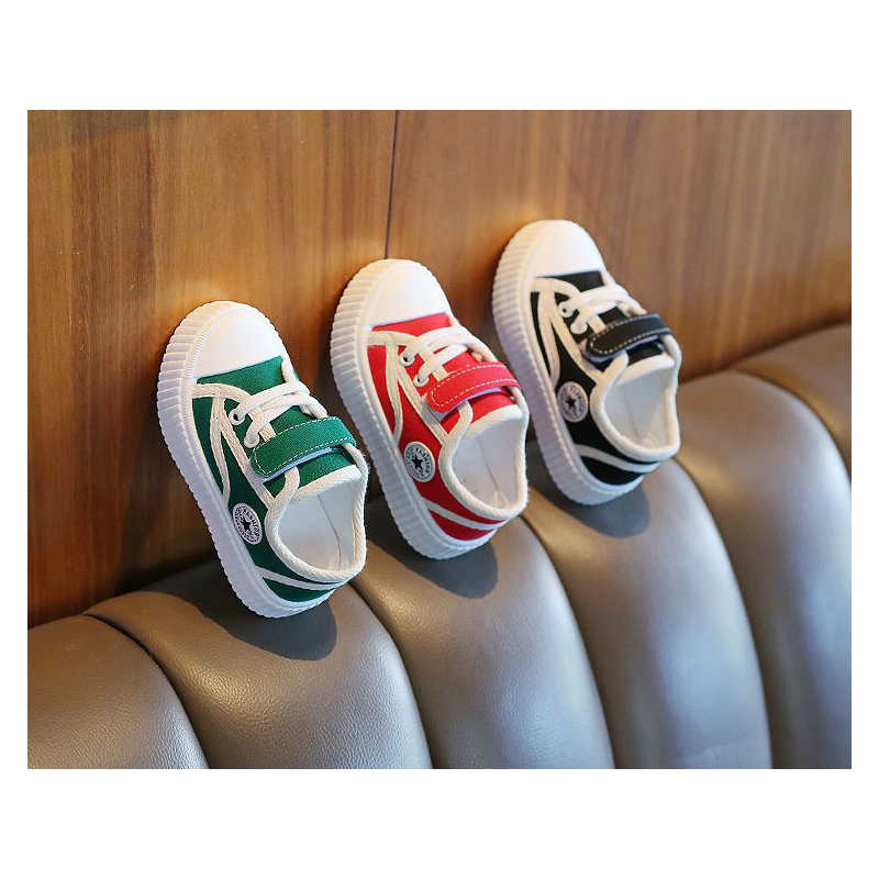 2023春秋新款0-1-8岁儿童帆布鞋一脚蹬爆款男女宝宝运动鞋帆布鞋