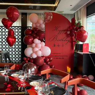 老人60岁寿宴生日装饰布置80大寿场景70爸妈酒店会场气球背景kt板