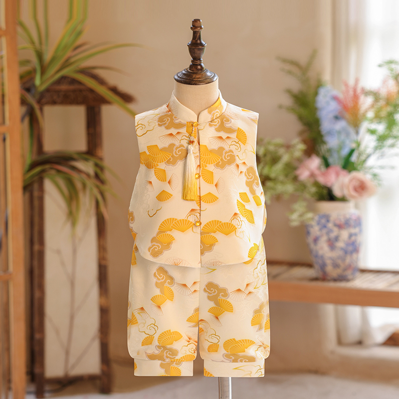 周岁礼服男宝新中式衣服薄款夏季