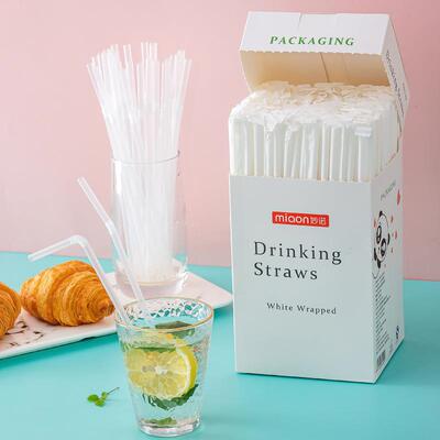 Disposable straws for pregnant women, individually wrapped,
